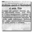 La cittadinanza onoraria di Mezzolombardo al Comm. Firpo - Il Giornale di Genova, 10 Novembre 1927